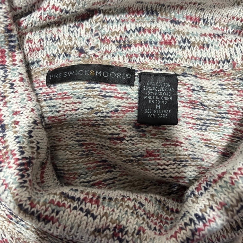 Preswick & Moore Cowl Neck Sweater  Size M - Picture 5 of 5